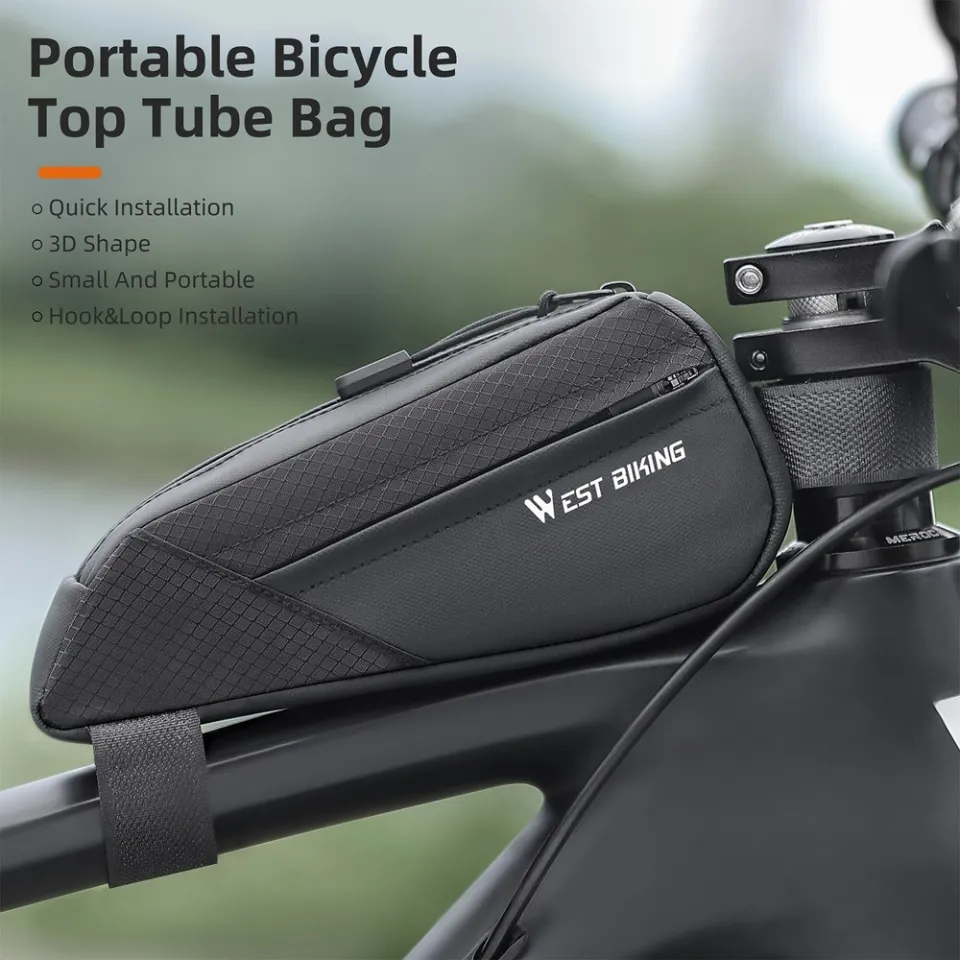 WEST BIKING Bicycle Bag Bike Frame Front Tube Bag Bicycle