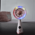 Electric Cooling Handheld Fan Compact Lightweight Rechargeable Fan Soft Lighting Gentle Wind Digital Display Fan Travel. 