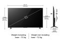 TCL 108 cm (43 inches) Metallic Bezel Less Series 4K Ultra HD Smart LED Google TV 43V6C (Black). 