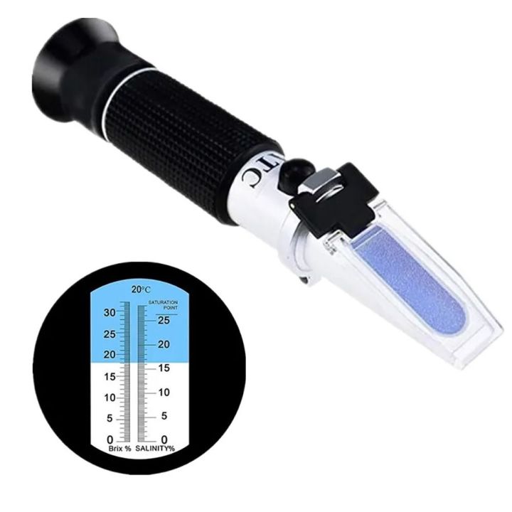 Simple Salinometer Professional Handheld Seawater Salinometer Accurate ATC Salinometer ...
