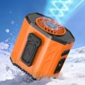 Portable Rechargeable Waist Clip Fan 100 Gears Long Battery Wearable Belt Fan Strong Cooling Hand Free Hanging Neck Fan Fishing. 