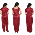 Women's Satin Nighty, Robe, Top, Night Dress - Set of 4 | Naypa Fashion. 