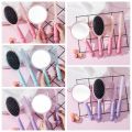 4pcs/set Hair Care Styling Tools Candy Colors Massager Comb Mirror Set Anti-slip Soft Makeup Mirror Hairbrush Set Cute Rabbit Design Cartoon Handheld Mirror Comb Set Travel. 