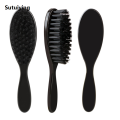 Sutuiying 1Pcs New Black Professional Fade Brush Barber Beard Neck Sweeping 【2025 Version】 Brush Comb Haircut Accessories Cleaning Brush For Men. 