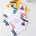 Spunky Add-ons Minimalist Spongebob Squarepants Cartoon Cotton Socks Patrick Eugene Squidward Sandy Thin Breathable Versatile Sock. 