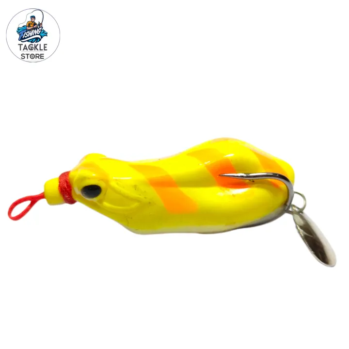 Top%20Water%206.5cm%2012g%20Soft%20Frog%20Fishing%20Bait%20Top%20Water%20Frog%20Lures%20Kit%20With%20Double%20Hook%20Sequins%20Color%20Yellow%20-%20Image%204