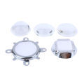 60 90 120 degree LED Lens Optical Glass 44mm Reflector Collimator Fixed Bracket For 20W 30W 50W 100W COB High Power COB Chip. 