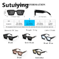 Sutuiying Ruiao Retro Black Millionaire Shades Luxury Sunglasses 2024 For 【2025 Version】 Men Designer Famous Brand Square Sun Glasses Man Women Sunglass. 