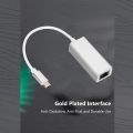 Usb Type-C To RJ45 Gigabit Ethernet Network Adapter/ RJ45 Lan Wired Adapter For Ultrabook, Chromebook, Laptop, Desktop, Plug And Play. 
