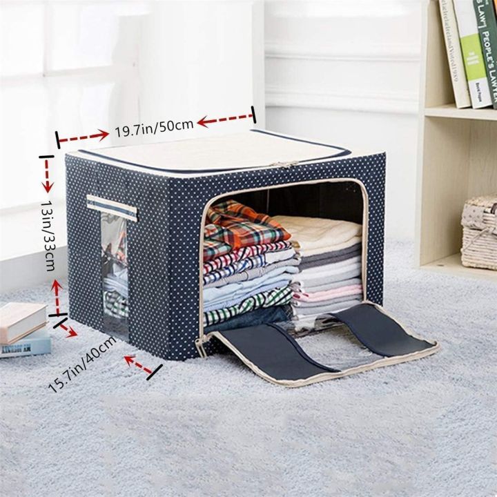 Storage%20Box%20Foldable%20Clothing%20Storage%20Bag%20for%20Clothes%20,%20Blanket%20,%20Comforter%20,%20Under%20Bed%20Storage%20-%20Storage%20Bags%201%20pcs%20-%20Image%202
