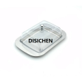 DISICHEN 1 Pcs Stainless Steel Butter Dish with Plastic Lid Bread Dessert Plate Cheese Storage Keeper Tray Kitchen Tools Butter Plates Affordable. 