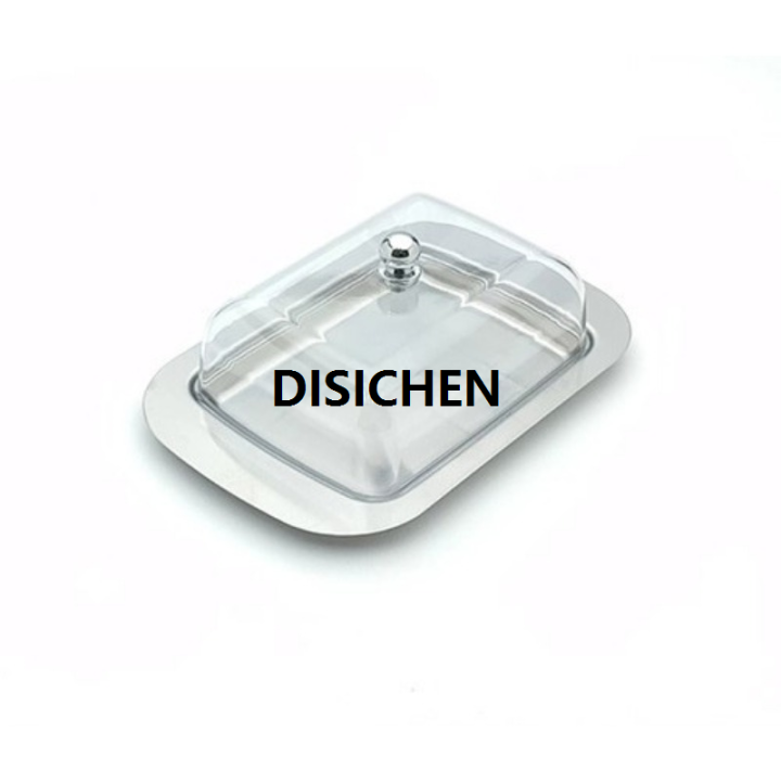 DISICHEN%201%20Pcs%20Stainless%20Steel%20Butter%20Dish%20with%20Plastic%20Lid%20Bread%20Dessert%20Plate%20Cheese%20Storage%20Keeper%20Tray%20Kitchen%20Tools%20Butter%20Plates%20Affordable%20-%20Image%207