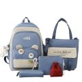 4 In 1 Bagpack Set School College Bag For Women. 