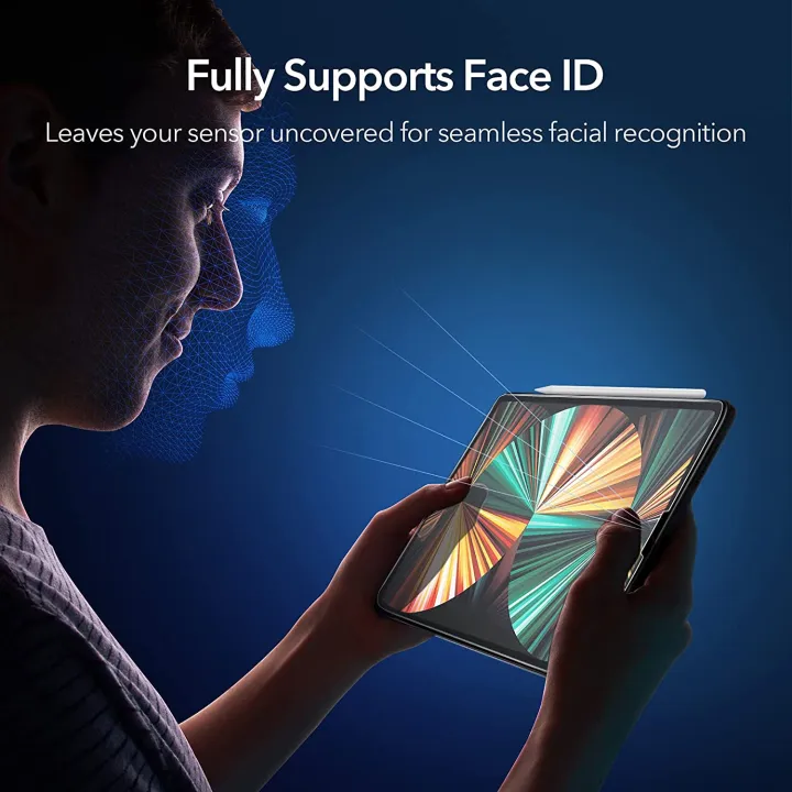 ESR%20Paper%20Feel%20Screen%20Protector%20for%20iPad%20Pro%2012.9%20M1/M2%202022%20/%202021%20&%202020%20&%202018%20%5BSupports%20Pencil%5D%20%5BWrite%20&%20Draw%20Like%20on%20Paper%20-%20Image%205