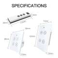 MOES Tuya Smart Life WiFi RF 2 Gang Double Curtain Blind Switch for Roller Shutter Electric Motor With Google Home Alexa. 