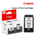 Canon PG-47 Black Ink Cartridge For Pixma E410, E470, E400 Printers | 100% Genuine. 
