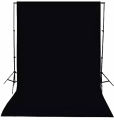 Black Screen 8x12Ft Photography Background Black Screen Cloth. Ideal for Youtube Studio Light Reflector & Video Production Vfx Chroma Editing.. 
