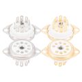20PCS Ceramic B9A Silver-Plated 9Pin Vacuum Tube Socket Panel Chassis Mount for ECC81 ECC82 ECC83 EL84 6922 Vacuum Tube. 