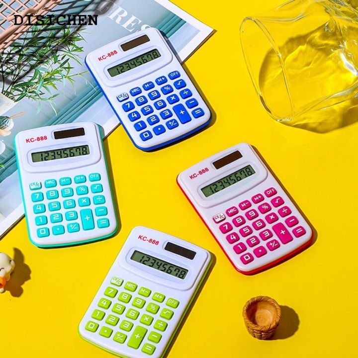 DISICHEN%20Bargain%20price%20Mini%20Calculator%20Sensitive%20Button%20Accounting%20Tool%20Portable%20Students%208%20Digits%20Pocket%20Calculator%20For%20Teacher%20Student%20School%20-%20Image%203