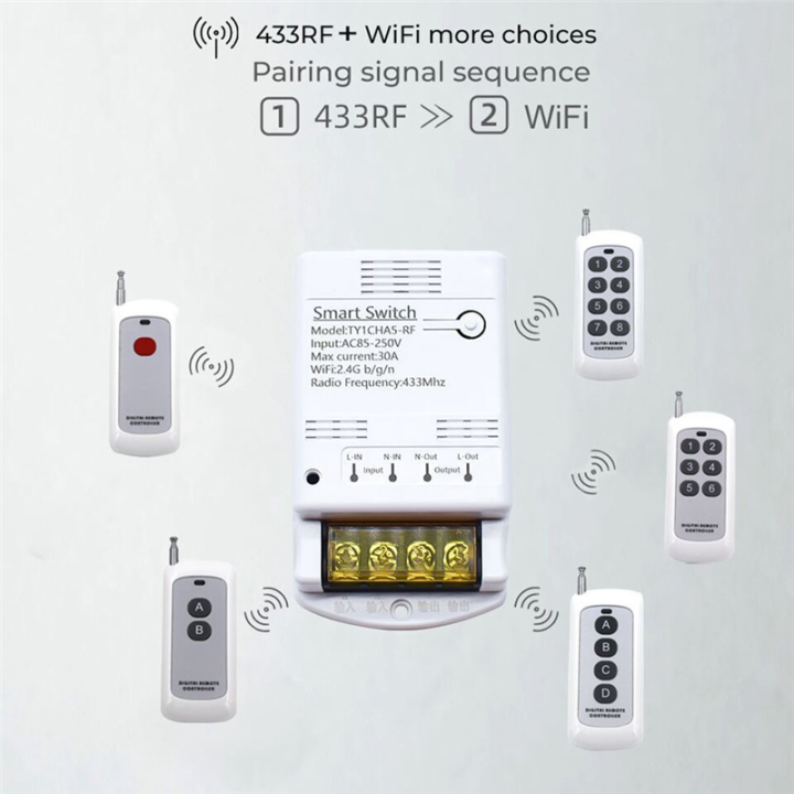 OUMERY%204000W%2030A%20Wifi%20Switch%20Relay%20Tuya%20Smartlife%20APP%20433mhz%20RF%20Receiver%20Module%20AC%2085-250V%20220V%20Home%20Automation%20Circuit%20Breaker%20-%20Image%203
