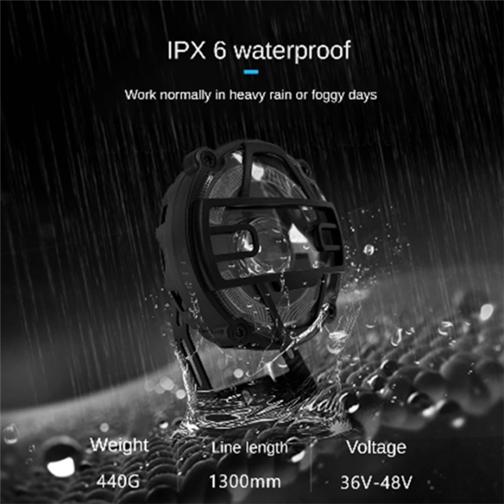 Snowmobile%20Modified%20Lithium%20Parts%20Accessories%20-X5%20Horn%20Headlight%2036V48V%20Integrated%20External%20Headlight%20-%20Image%203