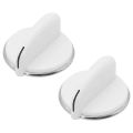 2 Pack WE01X20378 Control Knob(White) for General Electric Dryer Replacement. 