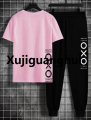 Xujiguanghui New Comfortable Summer Arrival Printed Tracksuit Set Half Sleeves T-Shirt With Long Pant Export Quality Sports And Casual Wear. 