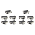 Kqueebee 10X Aluminum Alloy Toolbox Accessories Storage Box Practical Aluminum Suitcase Portable Handle Small Toolbox Storage Box. 