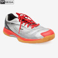 Sega Silver/Red Alpine Badminton Shoes For Men. 