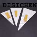 DISICHEN Profesional 50pcs/lot 3 Sizes Popcorn bags Cone Shaped Transparent Clear Candy Bags Christmas Birthday Party Supplies Bags Gift Packing Bags. 