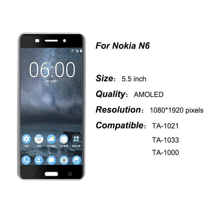 MagicMeta%20For%20Nokia%206%20N6%20TA-1021%20LCD%20Display%20Touch%20Screen%20Digitizer%20Assembly%20Replacement%20Parts%20For%20Nokia6%20TA-1033%20TA-1025%205.5"%20Screen%20-%20Image%204