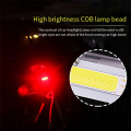 USB Rechargeable Bike Tail Light LED Warning Bicycle Rear Light IPX6 Waterproof for Helmet. 