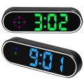 Car mounted GPS speedometer color LED clock needle alarm. 