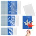 30 Sheets Sun Print Paper, A4 A5 A6 Cyanotype Paper Kit with 3pcs Acrylic Panel Sensitive Solar Printing & Drawing Paper. 