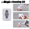 Difutagui multi cleaning pen Upgrated 6 In 1 Retractable Keyboard Cleaning Brush Bluetooth Earphone Cleaning Pen Mobile Phones Tablet Screen Cleaner WipeTool Sets. 