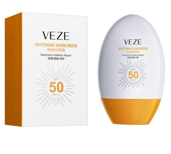 VEZE 50+ PA+++ Sunscreen / Sunblock Cream 45ml By Zedoary Cosmetics