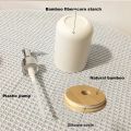Modern Refillable Bamboo Soap Dispenser Hand Press Type Empty Liquid Soap Container Plastic Pump Portable Bath Lotion Pump Jar Home. 