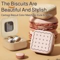 Lightweight Portable Mini Sewing Box Set Cookie Shape Partitioned Magnetic Needle Thread Box Threads Measuring Tape Home Sewing Box Travel. 