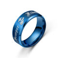Sale】Wish Jewelry Trendy Personality Semper fidelis Ring Stainless Steel Ring. 
