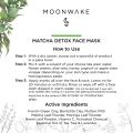 Moonwake Matcha Detox Face Mask - Natural Face Pack – 65gms. 