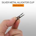 OUMERY 50 Pcs Silver Tone Metal Alligator Clip Crocodile Clamps. 