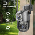 4MP Cute  Dual Lens Wireless WiFi  CCTV Video Surveillance IP Camera Color Night Vision/Two-Way Audio. 