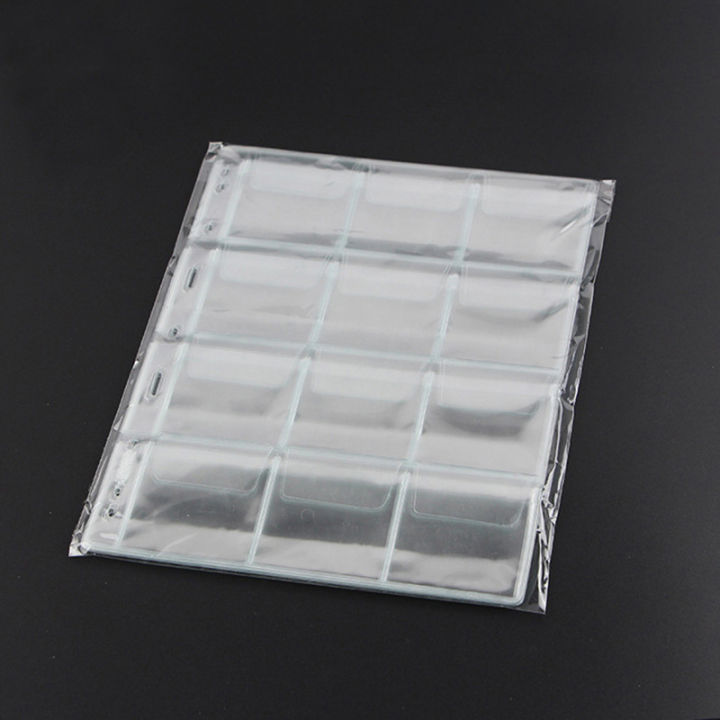 9/12 Grids Classic Plastic Coin Holder Sheet Storage Collection Money Album Case For Collection Album Photo Storage
