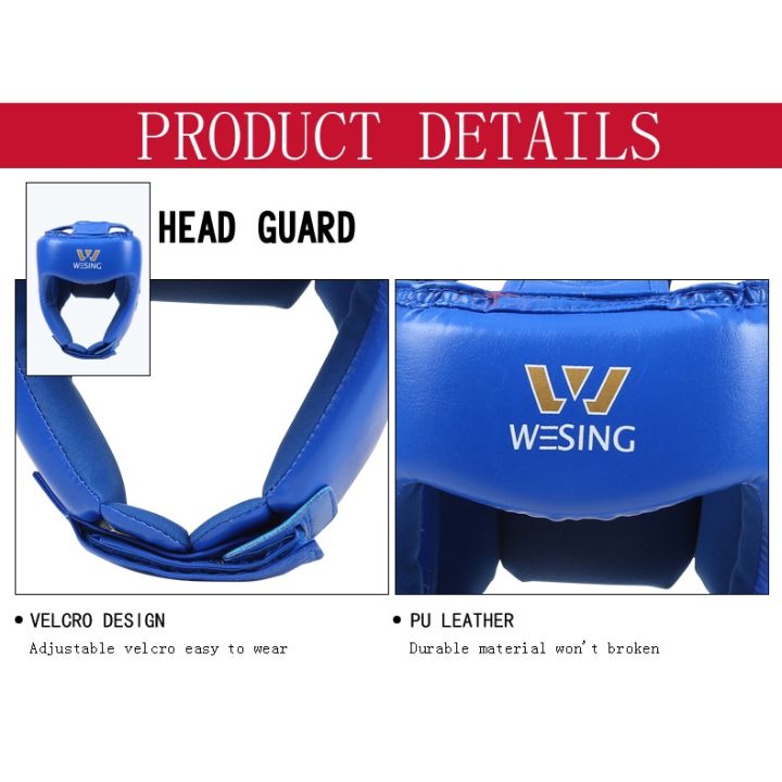 Wesing%208%20Pieces%20Set%20Martial%20Arts%20Gear%20Boxing%20Gloves,%20Helmet,%20Shin%20Guards%20Wushu%20Sanda%20Protectors%20-%20Image%205