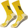 Pack Of 1 Pairs Men's Anti-Slip Sports Athletic Rubber Grip Football Game Socks- new model. 