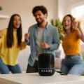 Durable Intelligent Wireless Bluetooth Speaker Surround Sound Portable Mini Speaker Charging Bluetooth Loudspeaker Gift. 