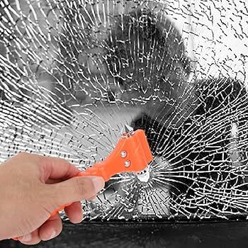 Car Emergency Safety Glass | Seat Belt Cutter Window Glass Breaker | Mini Emergency Tool Kit (Pack of 1)