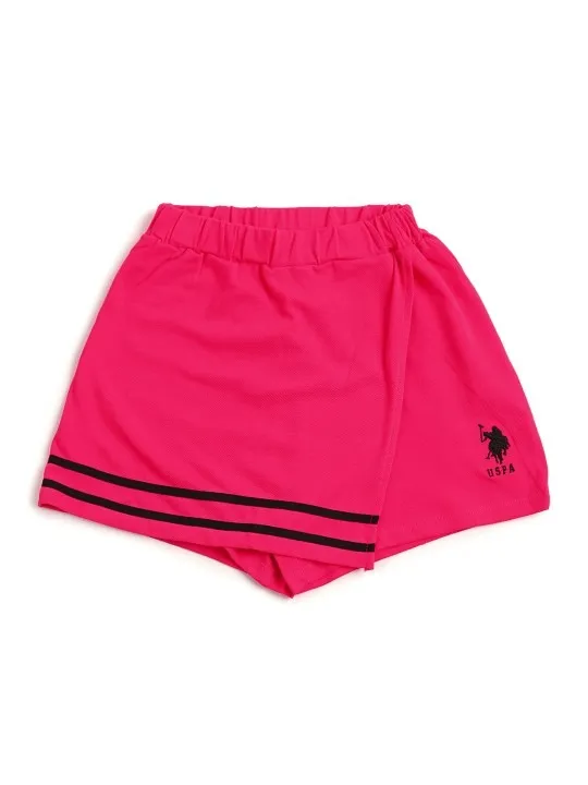 U.S.%20Polo%20Assn.%20Kids%20Girls%20Striped%20Pure%20Cotton%20Skorts%20-%20Image%204