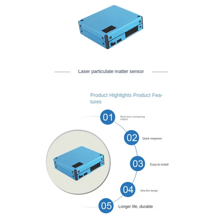 MPM10- PM2.5 Laser Dust Particle Sensor Module Detects Gas Quality ...