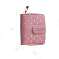 Short Wallet For Women 2022 Fashion Simple New Large Capacity Versatile Heart Color Clutch Zipper Buckle Coin Purse Female Bag. 